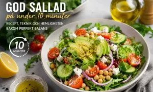 En fräsch grekisk sallad med avokado, tomater, gurka, kikärtor och fetaost. Perfekt för en snabb och god lunch!